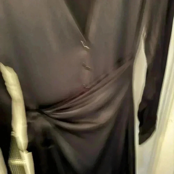 Zara black mini button front collared dress. Black long sleeve Sz XS - Picture 2 of 12